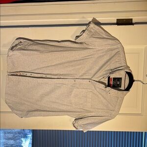 Men's Short Sleeve Button-Up Shirt - White